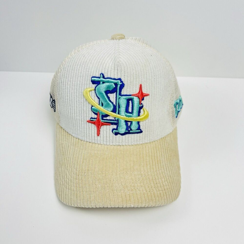 Sugarhill Adjustable Snapback Hat White and Cream
